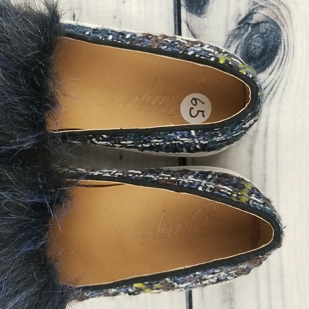 Bettye Muller Women's •Nikki• Faux Fur Boucle Slip-On Sneaker 6.5 - Picture 7 of 9